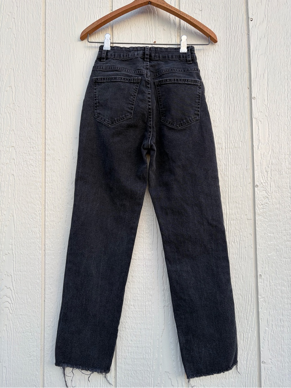 Cotton On High-Rise Black Distressed Girls Jeans - Size: 2 - Picture 8 of 14